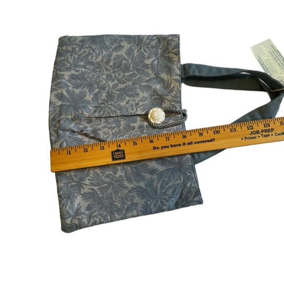 Handmade Floral Leaves Tote Purse Handbag Button Closure NEW - Picture 6 of 7